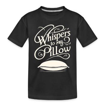 Parler dans le sommeil, Somniloquie, Parler dans le sommeil - T-shirt bio Premium Enfant - noir - Devant