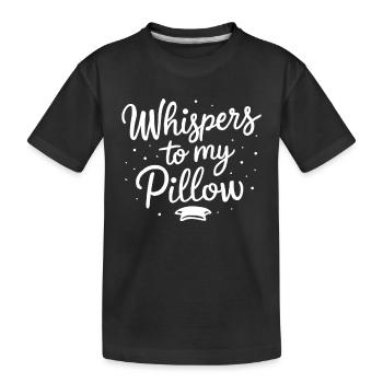 Parler dans le sommeil, Somniloquie, Parler dans le sommeil - T-shirt bio Premium Enfant - noir - Devant