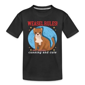 Belette souris belette Hermännchen cadeau - T-shirt bio Premium Enfant - noir - Devant