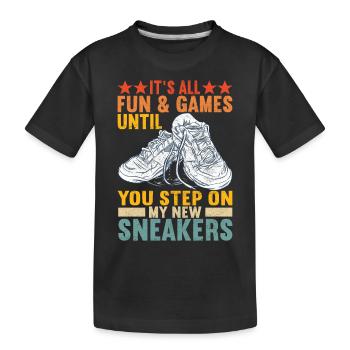 Sneakerhead Sneaker Collector - Kids' Premium Organic T-Shirt - black - Front