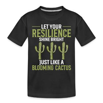 Laissez votre résilience briller de mille feux, comme un bloo - T-shirt bio Premium Enfant - noir - Devant