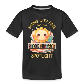 Shinging With Pride 2nd Grade Sun Elementary School - Kids' Premium Organic T-Shirt - black - Front