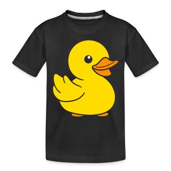 canard - T-shirt bio Premium Enfant - noir - Devant