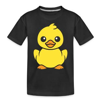 canard - T-shirt bio Premium Enfant - noir - Devant