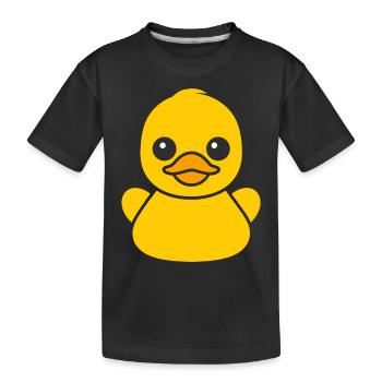 canard - T-shirt bio Premium Enfant - noir - Devant