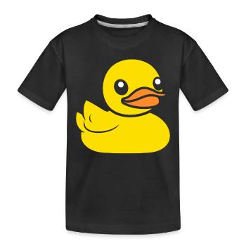 canard - T-shirt bio Premium Enfant - noir - Devant