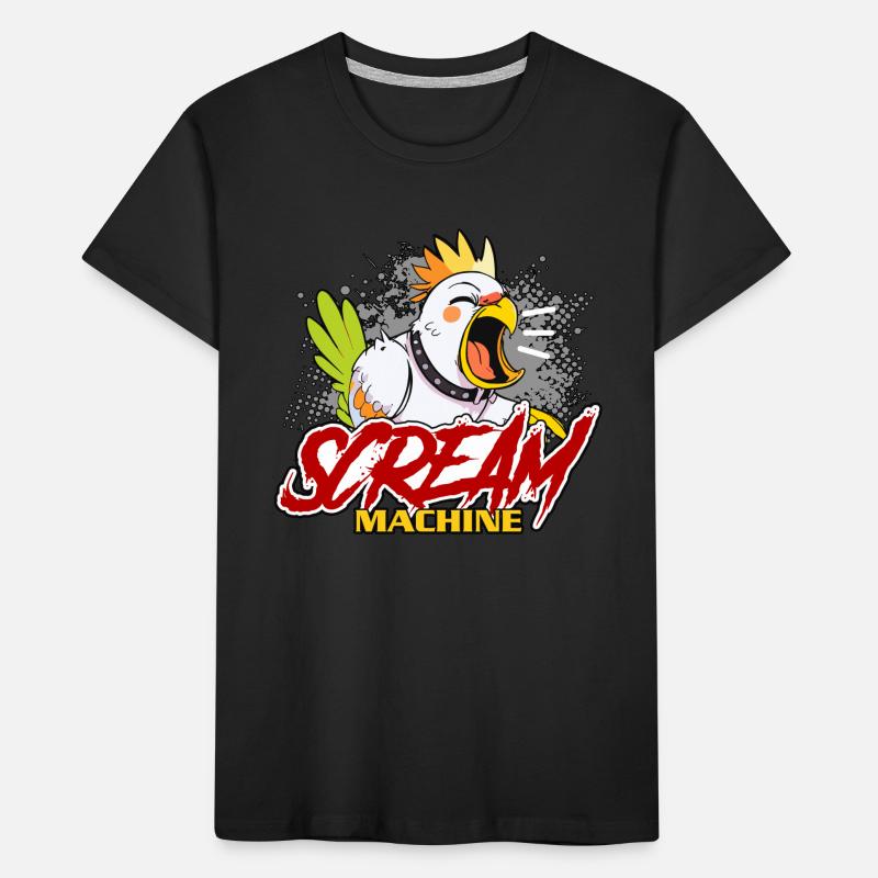 Calopsitte Scream Machine Perruche Calopsitte Lover T-shirt bio Premium Enfant