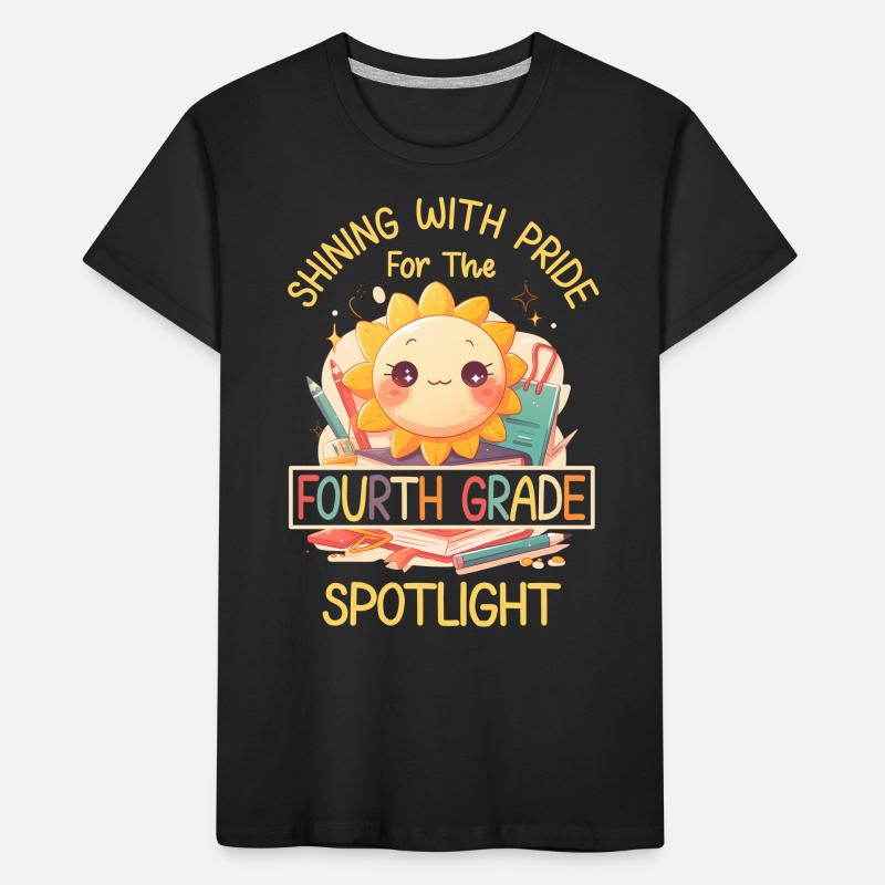 Shinging With Pride 4th Grade Sun Elementary School Kids' Premium Organic T-Shirt