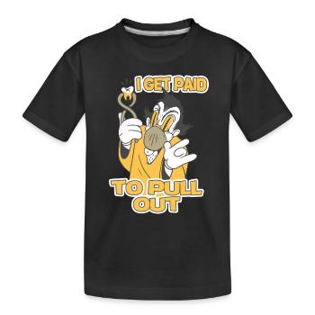 Tooth Fairy: Humorous Sayings - Kids' Premium Organic T-Shirt - black - Front