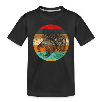 Retro Photograph - Kinder Premium Bio T-Shirt - Schwarz - Vorne