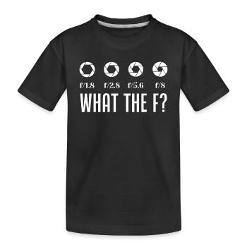 Photograph F - Kinder Premium Bio T-Shirt - Schwarz - Vorne