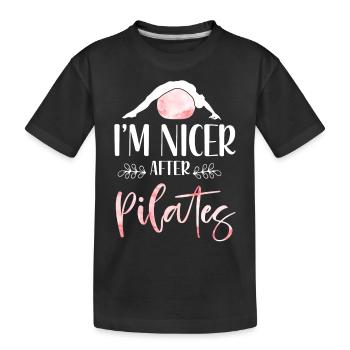 Pilates Instructor Teacher I'm - Kinder Premium Bio T-Shirt - Schwarz - Vorne