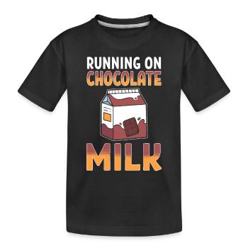 Chocolat chaud Chocolat Lait J’aime - T-shirt bio Premium Enfant - noir - Devant