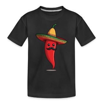 Esthétique Chili Pepper Chili Streetwear Chaud - T-shirt bio Premium Enfant - noir - Devant