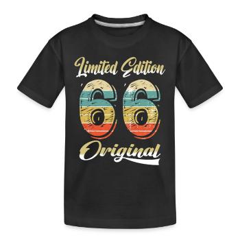 58 Years Birthday Vintage 1966 Limited Edition - Kids' Premium Organic T-Shirt - black - Front