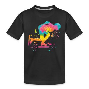Patineuse de vitesse Sportswoman Patinage de vitesse - T-shirt bio Premium Enfant - noir - Devant