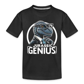 Fossilienjäger Fossilienjagd Paläontologe - Kinder Premium Bio T-Shirt - Schwarz - Vorne