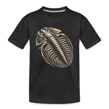 Chasseur de fossiles, Chasseur de fossiles, Paléontologue - T-shirt bio Premium Enfant - noir - Devant