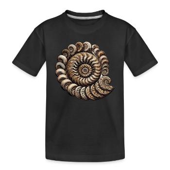 Chasseur de fossiles, Chasseur de fossiles, Paléontologue - T-shirt bio Premium Enfant - noir - Devant