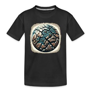 Chasseur de fossiles, Chasseur de fossiles, Paléontologue - T-shirt bio Premium Enfant - noir - Devant