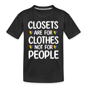 LGBTQ Rechte Geschenk - Kinder Premium Bio T-Shirt - Schwarz - Vorne