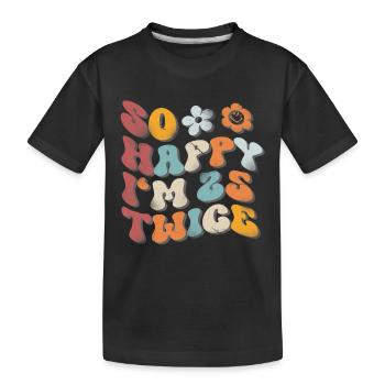 50th Birthday Funny Saying - Kids' Premium Organic T-Shirt - black - Front