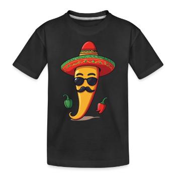 Esthétique Chili Streetwear Hot Scoville Style - T-shirt bio Premium Enfant - noir - Devant
