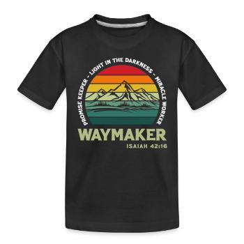Vintage Waymaker Promise Keeper Miracle Worker - T-shirt bio Premium Enfant - noir - Devant