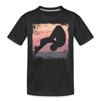 Plongeon, Saut artistique, Plongeon synchronisé - T-shirt bio Premium Enfant - noir - Devant