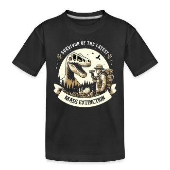 Chasseur de fossiles, Chasseur de fossiles, Paléontologue - T-shirt bio Premium Enfant - noir - Devant
