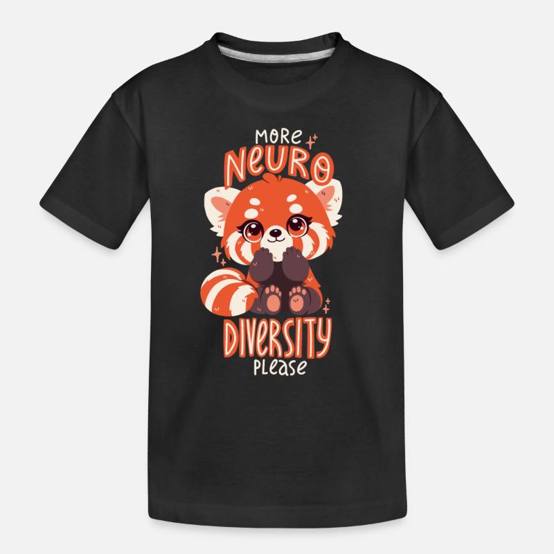 Plus de neurodiversité, s’il vous plaît ! - T-shirt bio Premium Enfant - noir