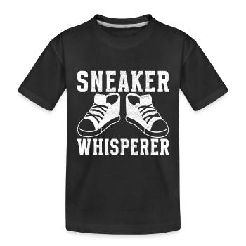 Sneakerhead Sneaker Collector - Kids' Premium Organic T-Shirt - black - Front