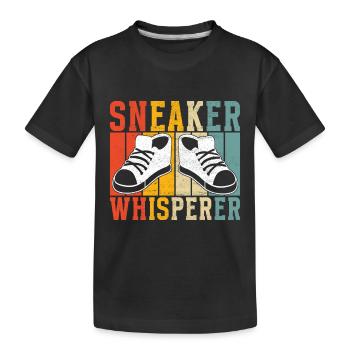 Sneakerhead Collectionneur de baskets - T-shirt bio Premium Enfant - noir - Devant
