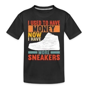Sneakerhead Sneaker Collector - Kids' Premium Organic T-Shirt - black - Front