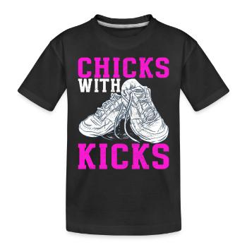 Sneakerhead Sneaker Collector - Kids' Premium Organic T-Shirt - black - Front