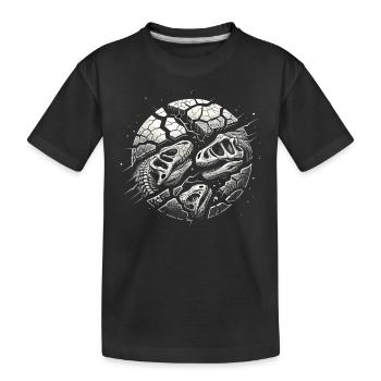 Chasseur de fossiles, Chasseur de fossiles, Paléontologue - T-shirt bio Premium Enfant - noir - Devant