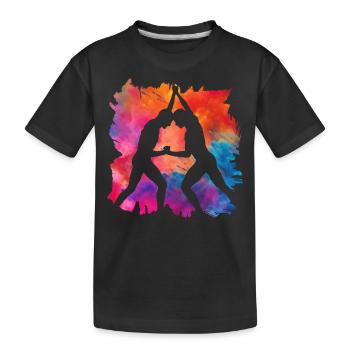 Wrestling - Kids' Premium Organic T-Shirt - black - Front