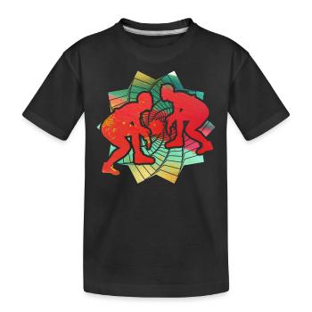 Wrestling - Kids' Premium Organic T-Shirt - black - Front