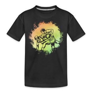 Wrestling - Kids' Premium Organic T-Shirt - black - Front