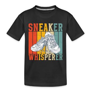 Sneakerhead Sneaker Collector - Kids' Premium Organic T-Shirt - black - Front