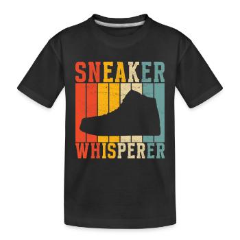 Sneakerhead Sneaker Collector - Kids' Premium Organic T-Shirt - black - Front