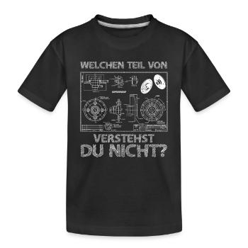 Welchen Teil von verstehst du nicht Ingenieur - Kinder Premium Bio T-Shirt - Schwarz - Vorne