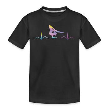 Gymnastique ECG Gymnastique rythmique au sol - T-shirt bio Premium Enfant - noir - Devant