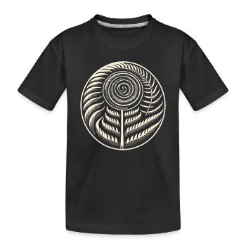 Pétroglyphe Art rupestre ancien Rock dessin indien - T-shirt bio Premium Enfant - noir - Devant