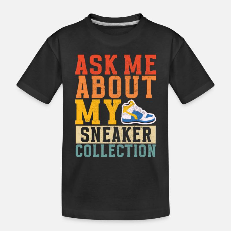 Sneakerhead Sneaker Collector - Kinder Premium Bio T-Shirt - Schwarz