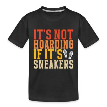Sneakerhead Sneaker Collector - Kids' Premium Organic T-Shirt - black - Front