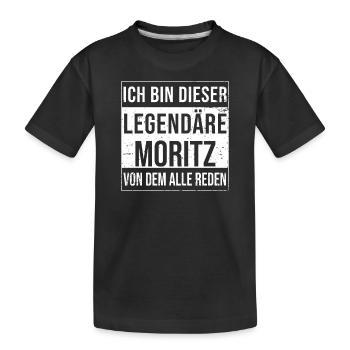 Je suis cette légende pour Moritz - T-shirt bio Premium Enfant - noir - Devant