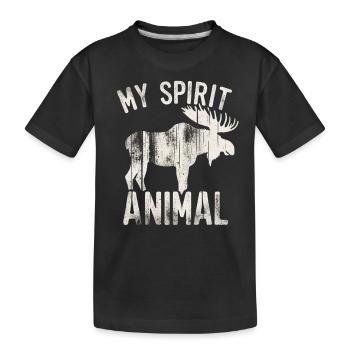 Moose - Mon animal de l’âme - T-shirt bio Premium Enfant - noir - Devant
