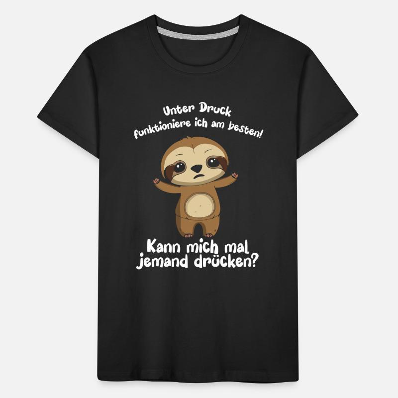 I function best under pressure Kids' Premium Organic T-Shirt