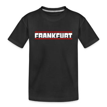 Frankfurt - Kinder Premium Bio T-Shirt - Schwarz - Vorne